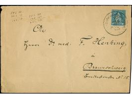 Braunschweig-Hammonia: 1886, Hammonia Hamburg 2 Pfg. blau mit Inschrift “Stadtbrief” gez. 11½ mit Stempel “Briefbeförderung H