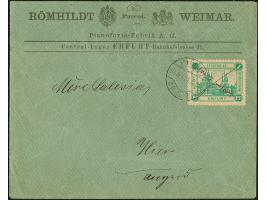 Erfurt-Privat-Stadtbrief-Beförderung: 1888, ½ d auf 1 Pfg. grün, Aufdrucktype I mit Stempel “Pr.St.Bef. ERFURT 9.APR.94” auf 