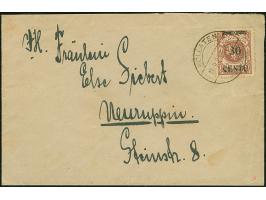 1923, Neue Währungsbezeichnung 30 Centu auf 500 Mark, doppelter Aufdruck in Type AI, sauber mit Stempel “KOLLATEN 11.9.23" au