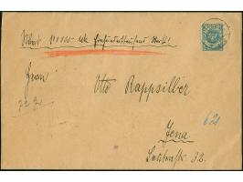 1923, Wappenreiter 1000 Mark mit Zwischenstegansatz, mit Stempel "HEYDEKRUG 23.3.23" auf Wertbrief über 100.000 M. nach Jena,