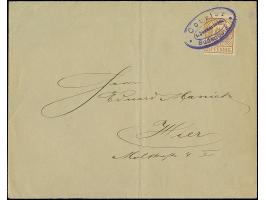 Magdeburg-Courier: 1895. 2½ Pfg. braun mit violettem Ovalstempel “Courier Sudenburg 1.Januar 1898” auf Ortsbrief. Der Umschla