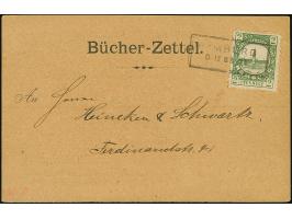 Hammonia: 1888, Hamburger Rathaus 2 Pfg. grün mit Rahmenstempel “HAMBURG 6.12.88” auf Postkarte “Bücher-Zettel” mit rückseiti