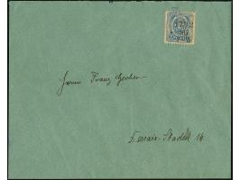 Privat-Brief-Verkehr: 1886, 2 Pfg. blau gez. 11½ mit schwarzem Datumstempel “17.12.86” auf Ortsbrief in einwandfreier Erhaltu