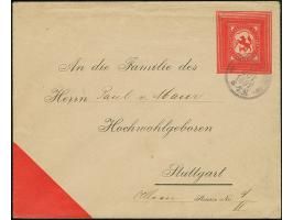 Privat-Stadtpost: 1897, Ganzsachenumschlag auf Privatbestellung 2 Pfg. rot vom königlichen Hoflieferanten und Huthändler M. M