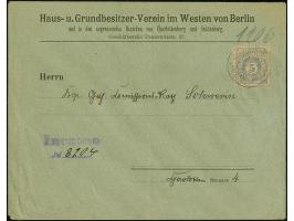 Berliner Verkehrs-Anstalt: 1895, 5 Pfg. ultramarin mit Stempel “BERLINER VERKEHRS-ANSTALT 5.1.97” auf R-Ortsbrief “Haus- und 