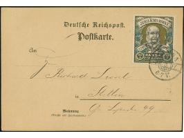 Hansa: 1897, Kaiser Wilhelm I. 3 Pfg. mit Stempel “HANSA 33.4.97” auf Postkarte mit Grußtext in einwandfreier Erhaltung