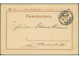 Berliner Packetfahrt-Gesellschaft: 1899, Ganzsachenkarte 5 Pfg. mit rückseitigem Bild “Kaiser Wilhelm II.” (Bild No. 46) gebr
