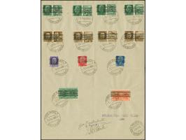 Propaganda-Marken 25 und 30 Centesimi komplett mit Eilmarken zu 1,25 L. und 2,50 L. und Freimarken 50 Centesimi - 1,25 Lire, 