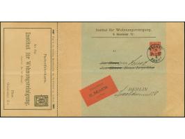 Berliner Paketfahrt-Gesellschaft: 1897, Ganzsachen-Doppelkarte 2 Pfg. rot mit Stempel “PACKET-FAHRT 25.8.97” und links anhäng