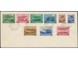 1944, Flüchtlingshilfe 0,15+0,85 auf 3 Dinar - 0,50+1,50 auf 2 Lire, sauber mit Stempel “BERANE 22.V.44” auf Blanko-Umschlag,