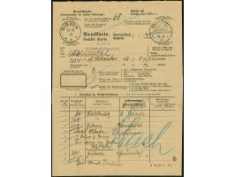 “MARIENTAL DSWA 19.11.13” klar auf Formular “Briefkarte” von “GIBEON 19.11.13” ohne Gebührenvermerke. Das Formular wie üblich