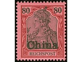 1901, amtlich nicht ausgegeben: Germania 80 Pfg. mit dickerer Aufdrucktype mit kommaförmigen i-Punkt, postfrisch, in tadellos