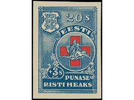 1931, Red Cross 2-20 senti, imperforated proofs, mint never hinged, very fine, certificate Löbbering BPP (2013)