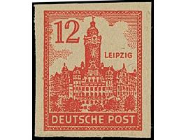 Abschiedsausgabe, graues Papier, 3 - 12 Pfg. breitrandig ungezähnt, postfrisch, private Signatur