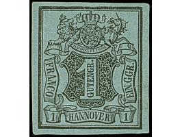 1850, 1 Ggr. auf blaugrau, allseits breitrandig und sehr schön farbfrisch, ungebraucht ohne Gummi, ganz schwacher und unmerkl