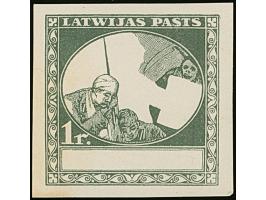 1920, Red Cross 20 kopeks -1 rubel gray on chalky paper, frame only, without gum, scarce, fine