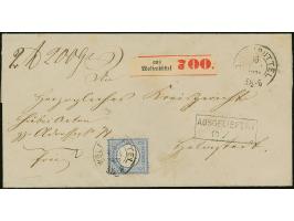 2 Gr. grauultramarin mit Plattenfehler “linke Wertziffer 2 gebrochen sowie Punkt unter C in REICHS” (Feld 20) mit DKr. “WOLFE