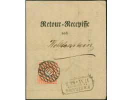 ½ Ngr. orange, farbfrisch und gut gezähnt, mit klar aufgesetztem Nr "131" und nebengesetztem Ra3 "FREIBERG IN SACHSEN 17 XI 6