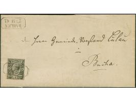 "DAHLEN 27/XII 62", der Ra2 der Briefsammlung, sauber auf- und nebengesetzt auf Johann ½ Ngr., voll- bis breitrandig, auf kom