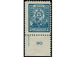 1924, Cross 25 c. with watermark "Schlingen", with bottom sheet margin, unused, fine and attractive, signed Klein BPP with sh