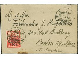 1924, War Orphans 60 centu, tied by cds. "KAUNAS &nbsp;26.XII.25" to cover to Boston, little spot at bottom, otherwise fine, 