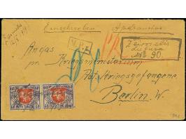 ZEIMELIS: 1919, Fourth Berlin Issue 60 skatiku, horizontal pair, tied by handwritten cancellation “Zeimelis 12/10 1919” to re