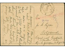 CASH-FRANKINGS: 1941, Tartu, red straight-line “POSTIMAKS TASUTUD” with adjacent signature of the postal clerk and cds. "TART