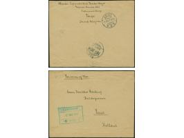 1917, “CENSORSHIP ”C" SECTION 12.MAY.1917" grüner Rahmenstempel mit handschriftlich geändertem “C” statt “B” auf Kriegsgefang
