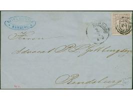 1¼ Sch. malvenfarben (Type 12), farbfrisch und allseits breitrandig, mit Nr. “2” und nebengesetztem aptierten dänischen EKr.“