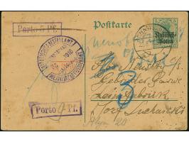 1920, Ganzsachenkarte Germania 5 Pfennig mit Stempel “CZENSTOCHAU 22.8.16”, nicht zustellbar mit großem Stadtpoststempel “STÄ