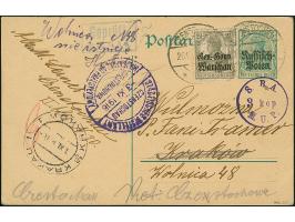 1920, Germania 2½ Pfennig mit Stempel “CZENSTOCHAU 26.10.16” als Zufrankatur auf Ganzsachenkarte 5 Pfennig nach Krakau mit An