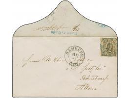 “Wandsbecker Chaussee”, kleiner blauer L1 mit handschriftlich zugefügten Datum “20/11” und “nach Schluss”, rückseitig auf Bri