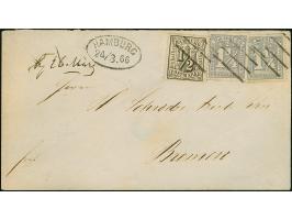 1¼ &nbsp;Sch. graupurpur, zwei Einzelwerte zusammen mit 1⁄2 Sch. schwarz (winziger Randspalt), mit sauber aufgesetzten Strich