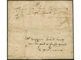 1644 (8 Oct.) entire letter from Exeter to London 'to the hon. John Maynard Esq. Tavistock' (Sargent at Law at ye chamber in 