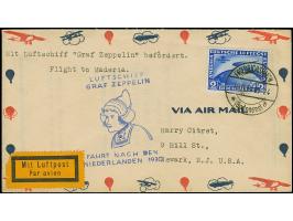 1930, Südamerikafahrt 2 und 4 M. mit stehendem Wasserzeichen, jeweils mit Stempel “FRIEDRICHSHAFEN 18.5.30” bzw. vom 10.11.30