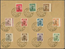 1919, Handstamp 3-75 kopek and 5-35 kopek, tied by cds. "JELGAWA -11 10 19" to blank cover, reverse with manuscript "guarante