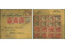 Kreuzer Königsberg: Germania 10 Pfg., 11 Stück, teils in Einheiten, vorder- und rückseitig, zusammen mit Schiffsausgabe 30 H.