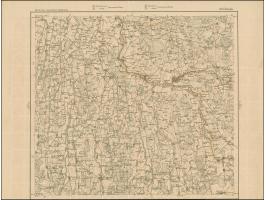 1919, Ear of corn 10 kopek red, imperforated, complete sheet on map O16 Bausk, mint never hinged, folded three timeshorizonta