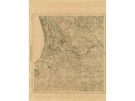 1919, Ear of corn 10 kopek red, imperforated, complete sheet on map N14 Schlok, mint never hinged, very minor wrinkles, very 