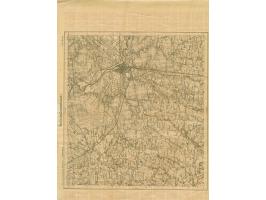 1919, Ear of corn 10 kopek red, imperforated, complete sheet on map N15 Mitau, mint never hinged, some creases, otherwise fin