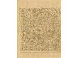 1919, Ear of corn 10 kopek red, imperforated, complete sheet on map M15 Doblen, mint never hinged, very minor edge wrinkles, 