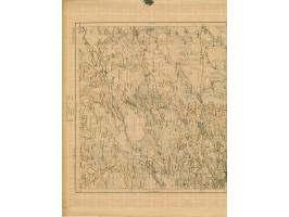 1919, Ear of corn 10 kopek red, imperforated, complete sheet on map S15 Kreuzburg, mint never hinged, very minor edge wrinkle