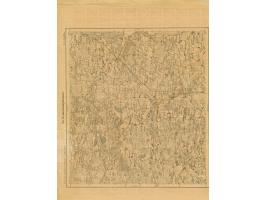 1919, Ear of corn 10 kopek red, imperforated, complete sheet on map R17 Oknißta, mint never hinged, very minor edge wrinkles,