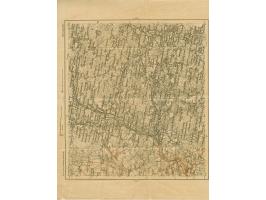 1919, Ear of corn 10 kopek red, imperforated, complete sheet on map Q18 Kupischki, mint never hinged, folded several times, v