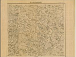 1919, Ear of corn 10 kopek red, imperforated, complete sheet on map Q14 Sissegal, mint never hinged, folded twice vertically,