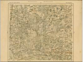 1919, Ear of corn 10 kopek red, imperforated, complete sheet on map P18 Pompiany, mint never hinged, folded once vertically, 