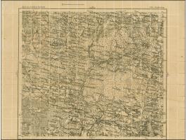 1919, Ear of corn 10 kopek red, perforated, complete sheet on map Q19 Onikschty, mint never hinged, some minor perf separatio