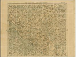 1919, Ear of corn 10 kopek red, perforated, complete sheet on map N18 Szadow, mint never hinged, some minor perf separations,