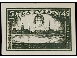 1932, Vigilante Aizsargi, five photo essays in accepted designs and denomination, fine and scarce