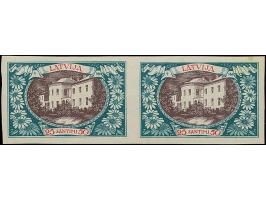 1930 Anti-Tuberculosis 10-25 santimi, archive proofs, imperforated horizontal pairs, without gum, scarce, 25s. right stamp sm